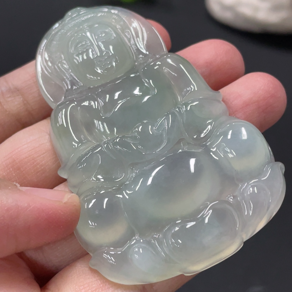F32820456 Jadeite Guanyin Pendant, Total Weight Approx. 41.05g
