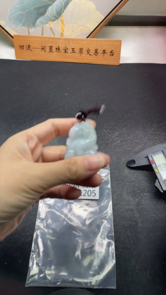 F35141205 Jadeite Pendant Pixiu Total Weight Approx. 31.95g (including rope)