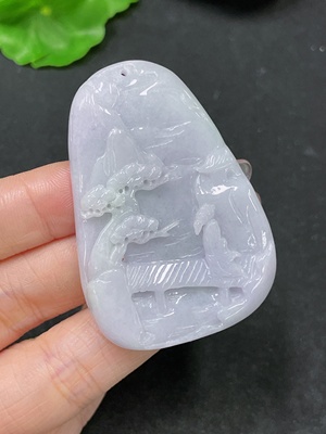 F34064107 Jadeite Pendant Landscape Total weight approx. 31.92g