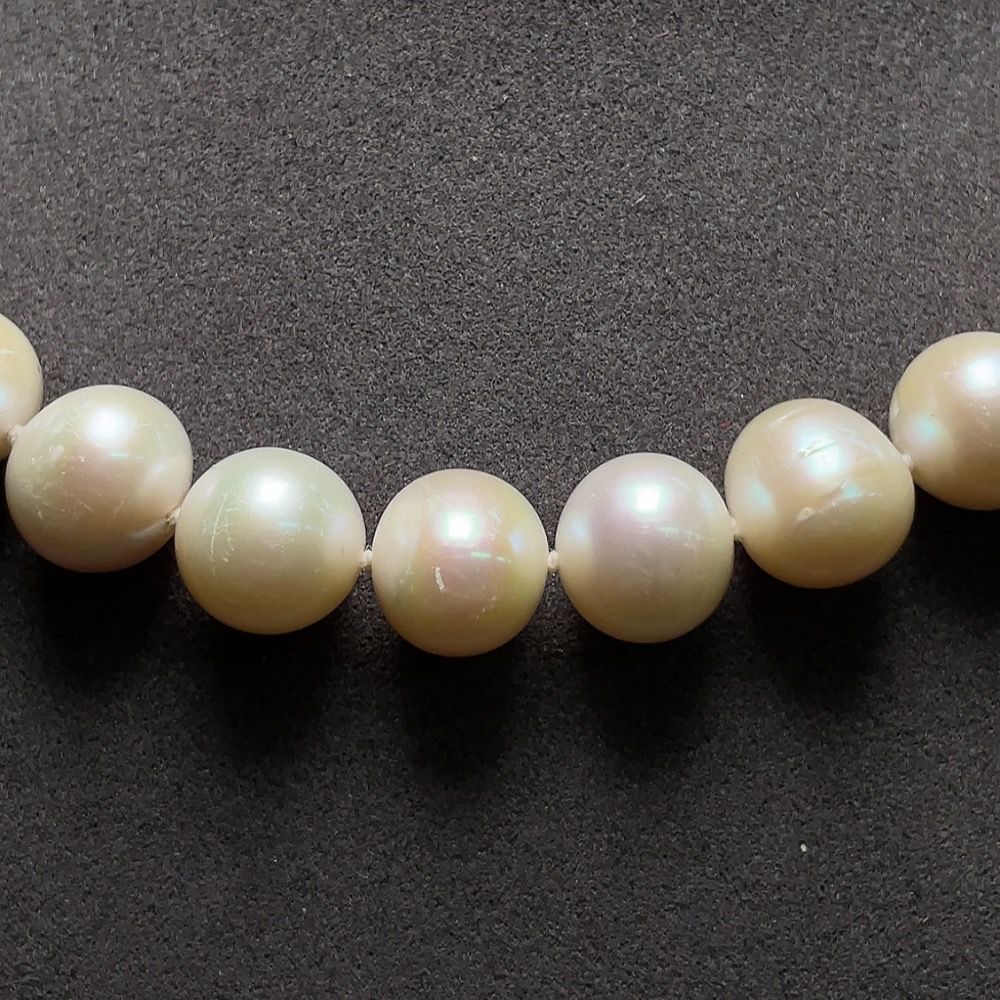 C34988626 Pearl Necklace Non-Gold Total Weight Approx.73.2g Size 11.4mm