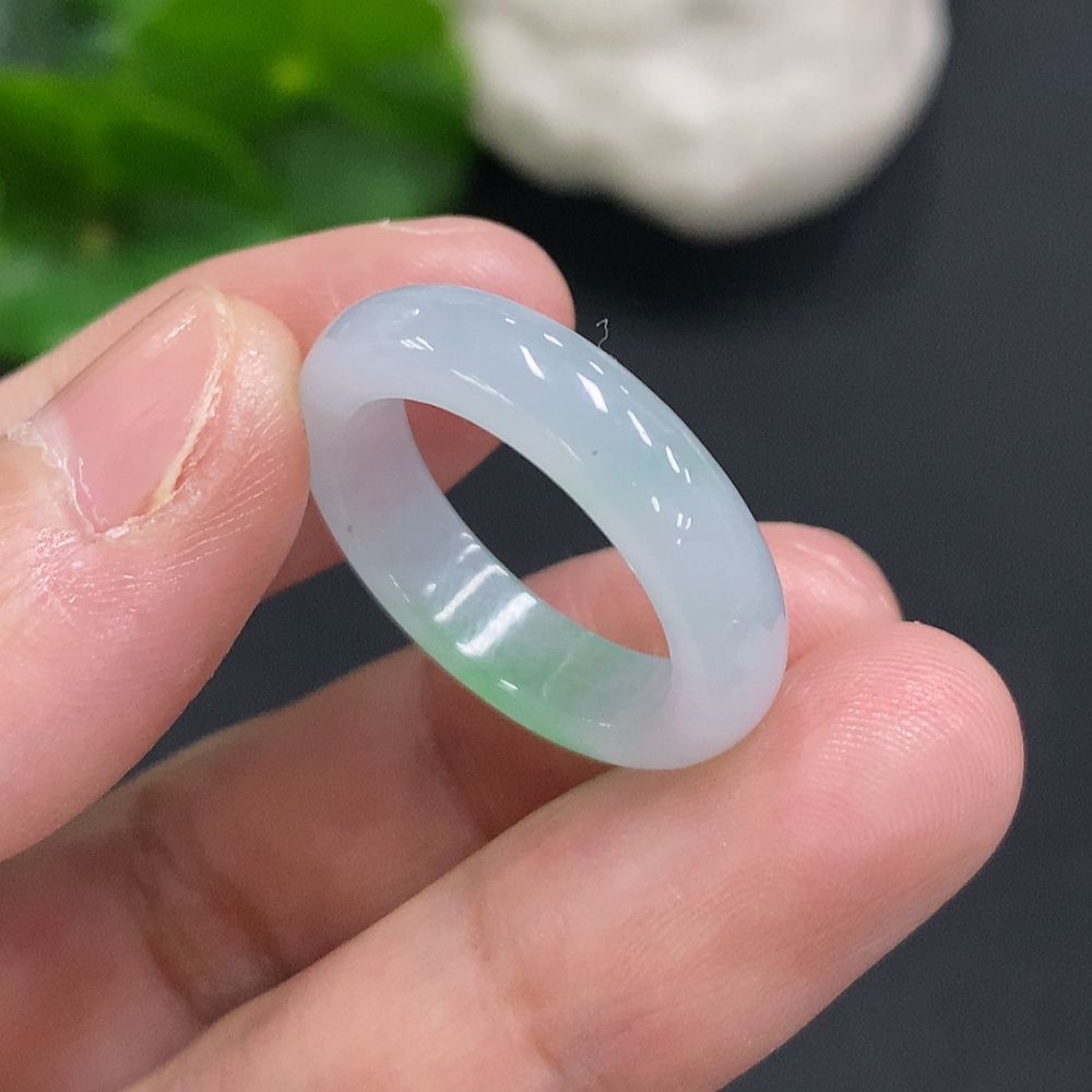 F34050379 Jadeite Ring Size 18 Total Weight Approx. 3.6g