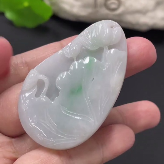 F34978398 Jadeite Auspicious Harmony Pendant