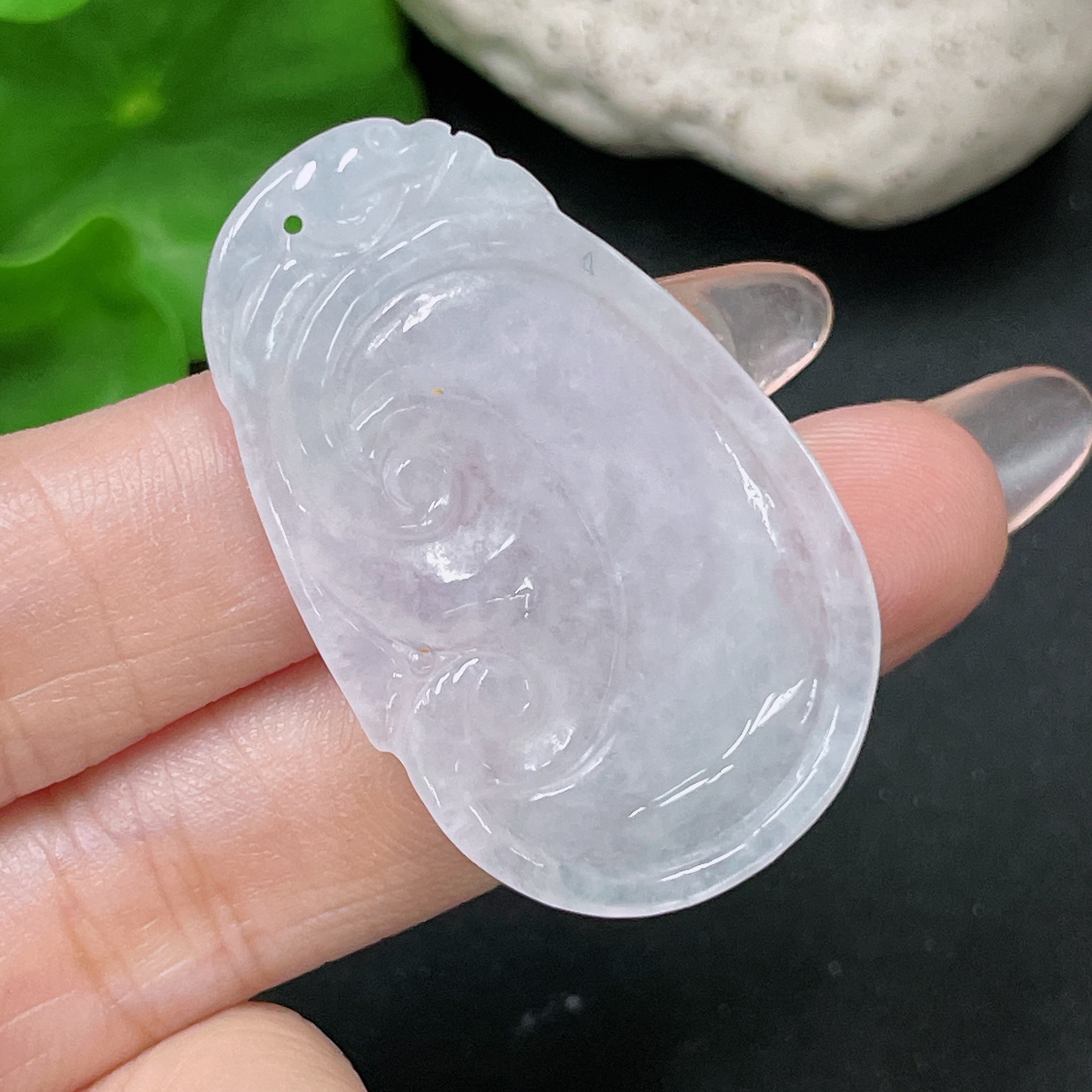 F34019996 Jadeite Pendant Ruyi Total Weight About 7.2g