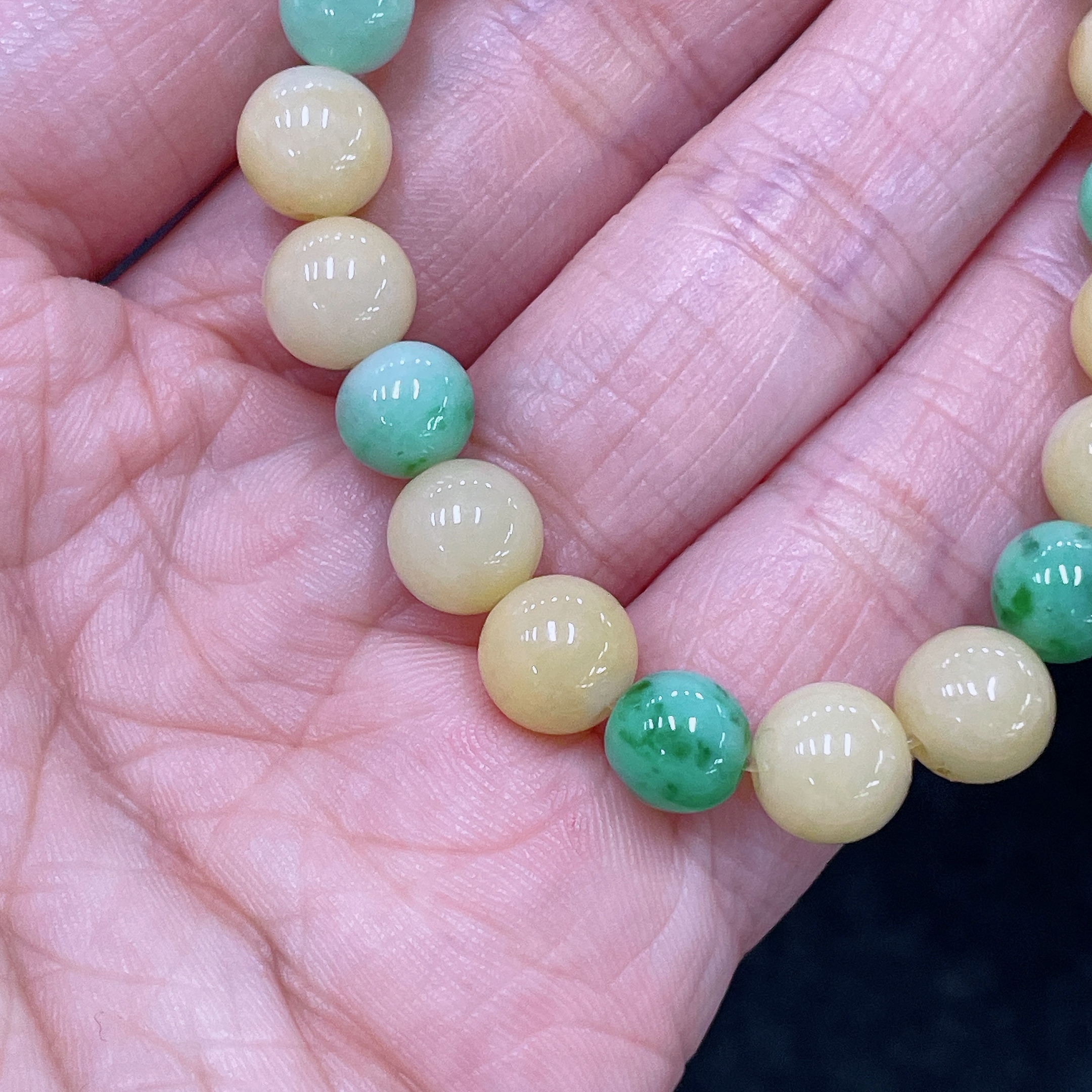 F35138884 Jadeite Bracelet Total Weight Approx. 20.26g Size About 8mm