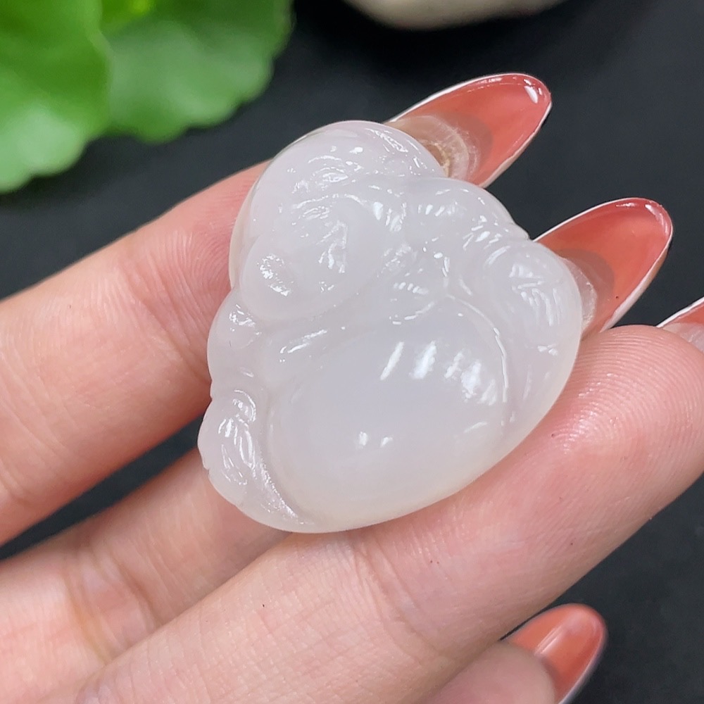 H34027046 Hetian Jade Pendant - Buddha Figure, Total Weight Approx. 8.7g