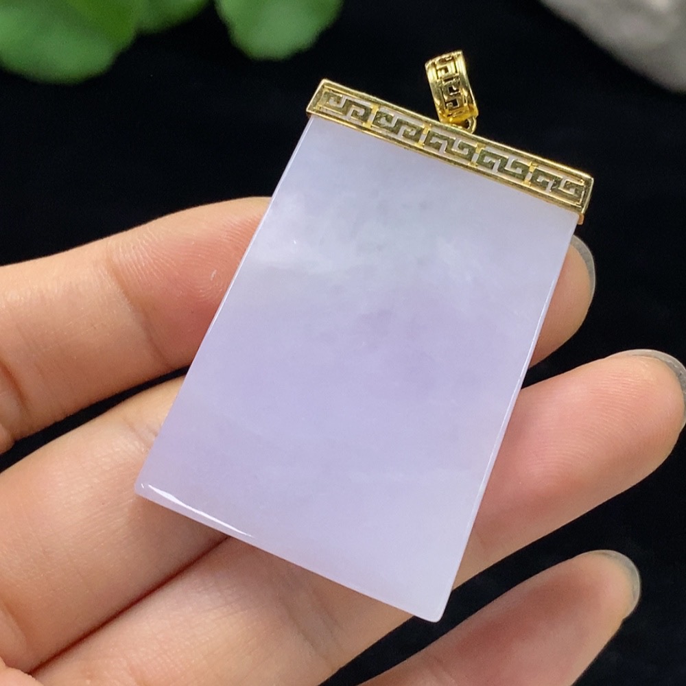 F30500653 Jadeite Plain Pendant Mounting Pendant 18k Total Weight Approx. 22.07g