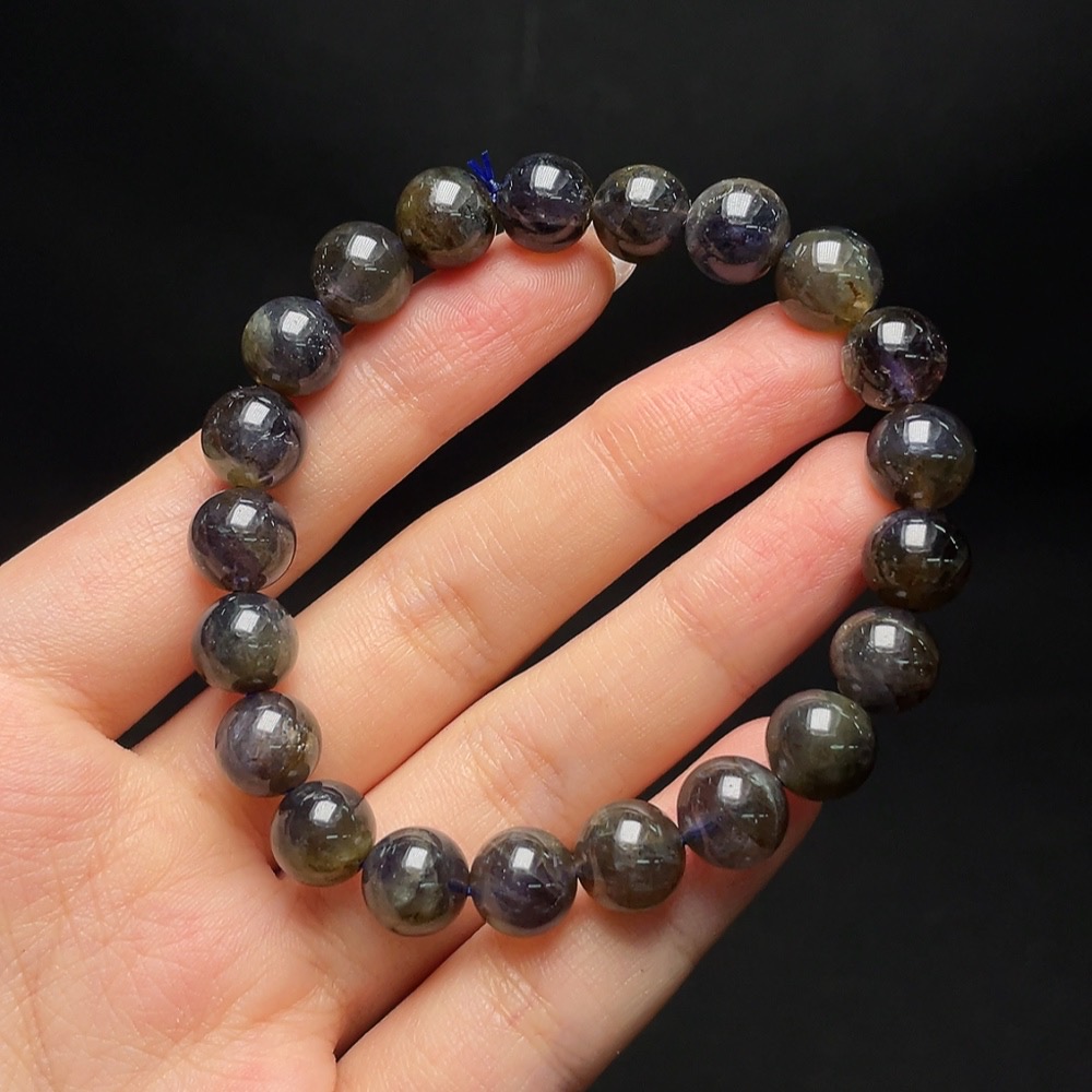C34048020 Iolite Bracelet, Total Weight Approx. 21.8g, Size 9mm