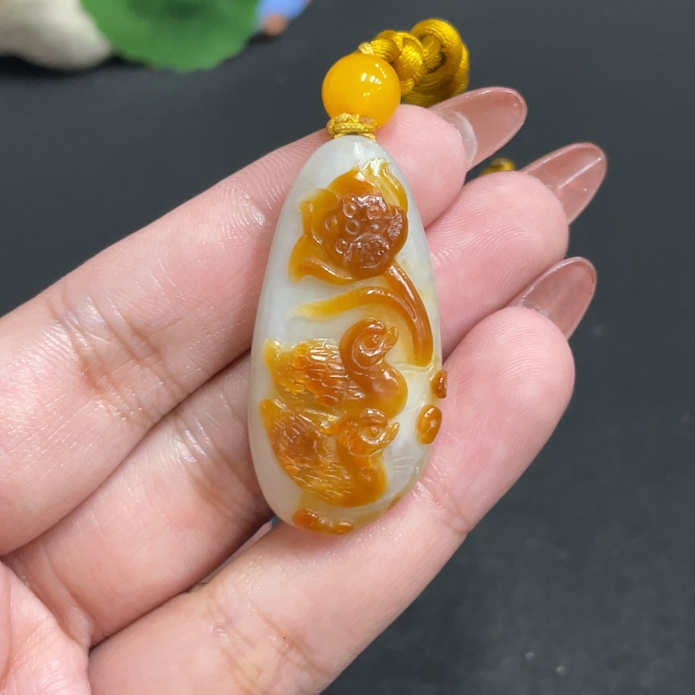H34010651 Hetian Jade Pendant - Eternal Harmony