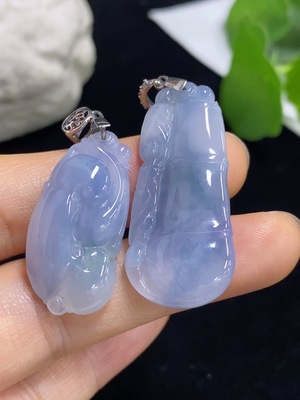 F43169823 翡翠挂件 一手走 非金