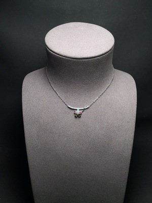 C34988358 Tourmaline Necklace Non-Gold Accent Stones May Be Non-Natural Total Weight Approx. 2.7g