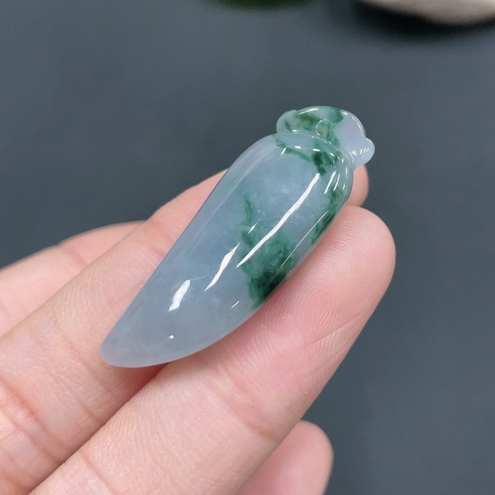 F22538009 Jadeite Auspicious Melon Pendant Total Weight 6.266g