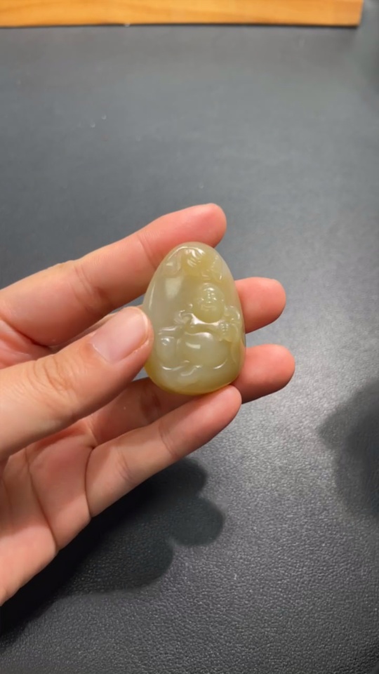 H46487001 Hetian Jade Pendant Buddha Total Weight Approx. 20.1g