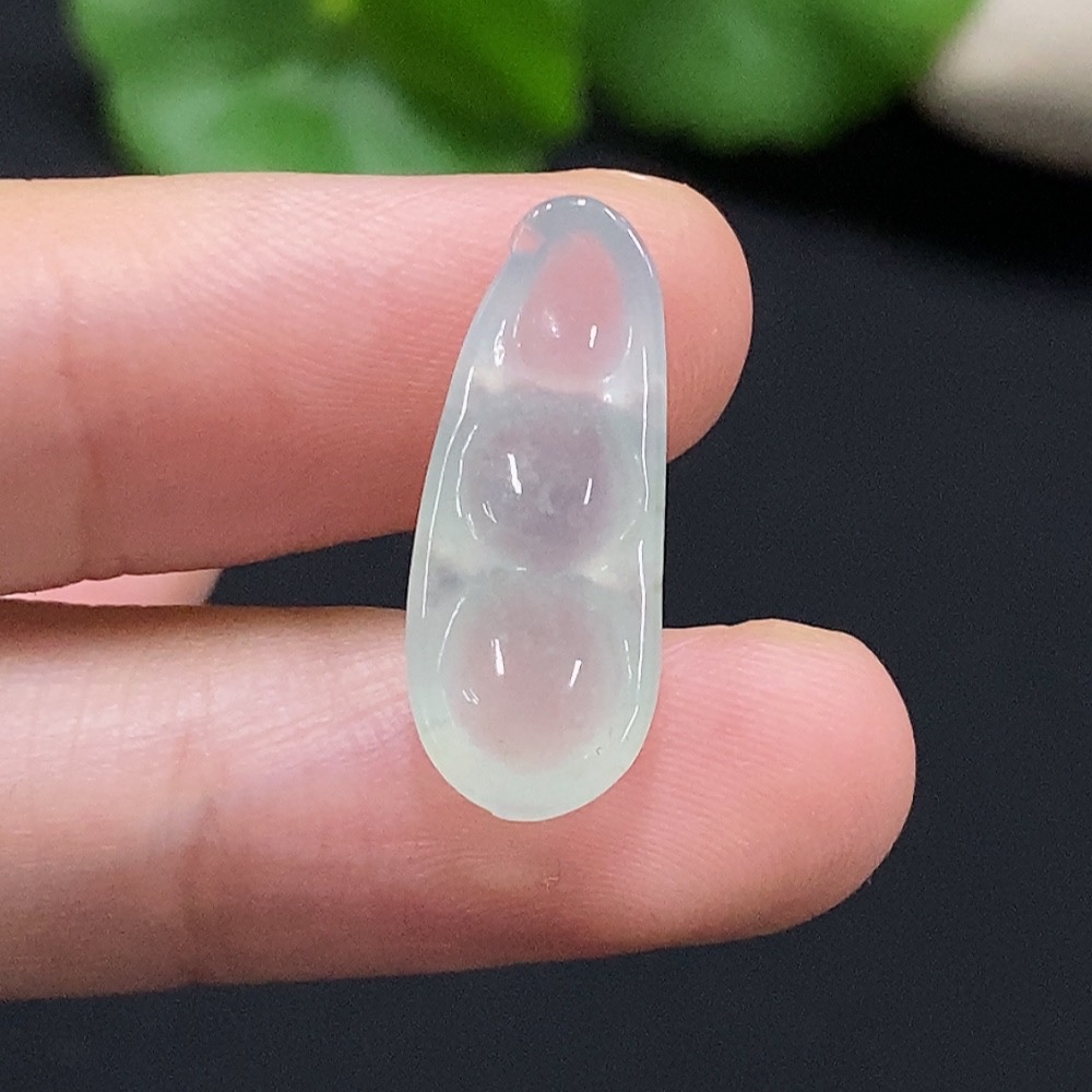 F35082300 Jadeite Dou Embellished Piece, Total Weight Approx. 1.5g