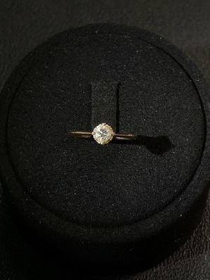 Z24824386 Diamond-set ring, 18k gold, size 13, total weight approx. 1.62g, mark D0.211ct, d0.049ct