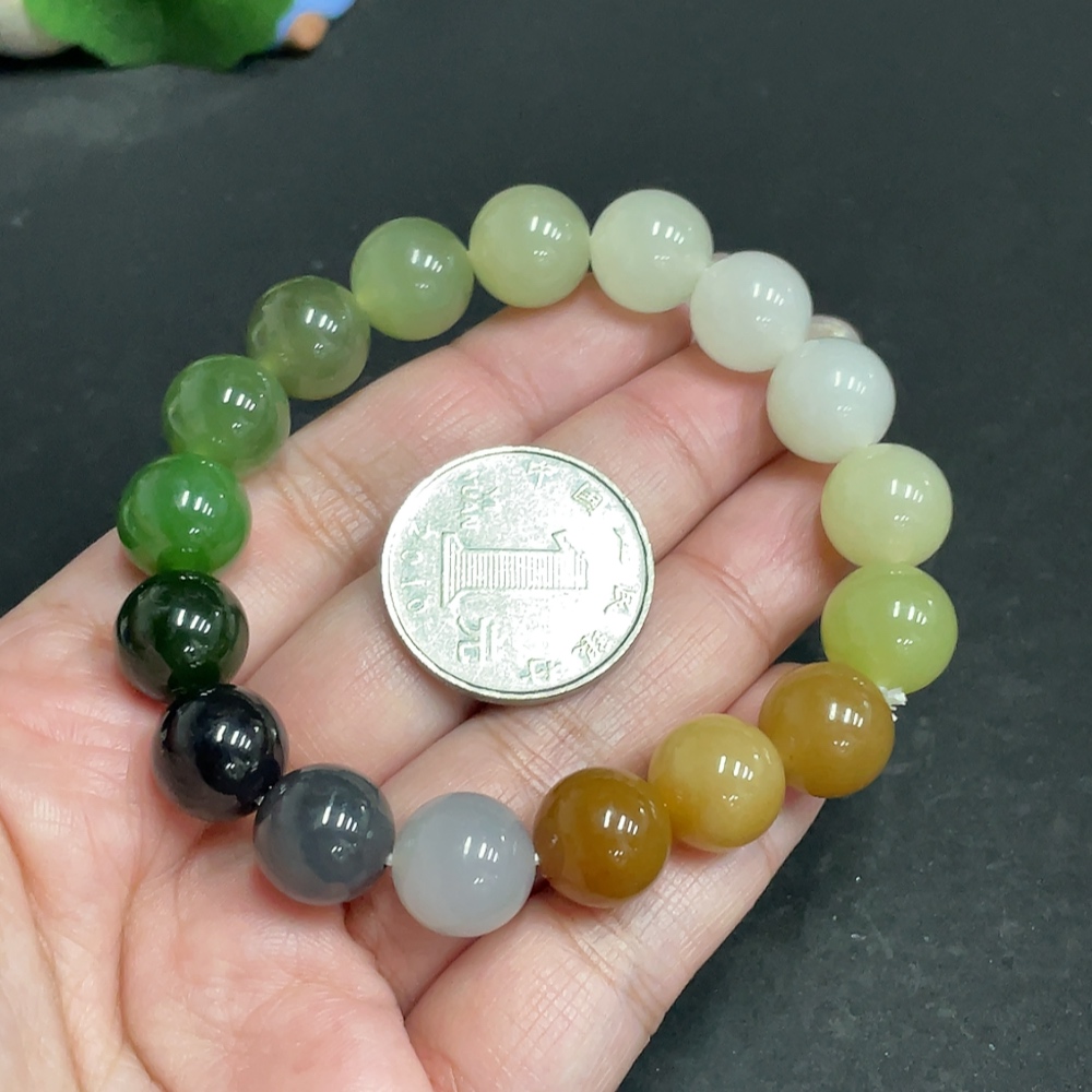 H30503151 Hetian Jade Bracelet, Size 11.8mm Approx., Total Weight About 45.3g