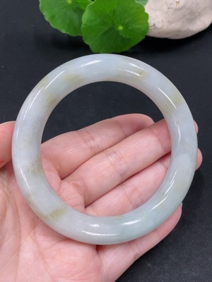 F31674663 Jadeite Round Bangle Bracelet Size 57.3 Total Weight Approx. 74.5g
