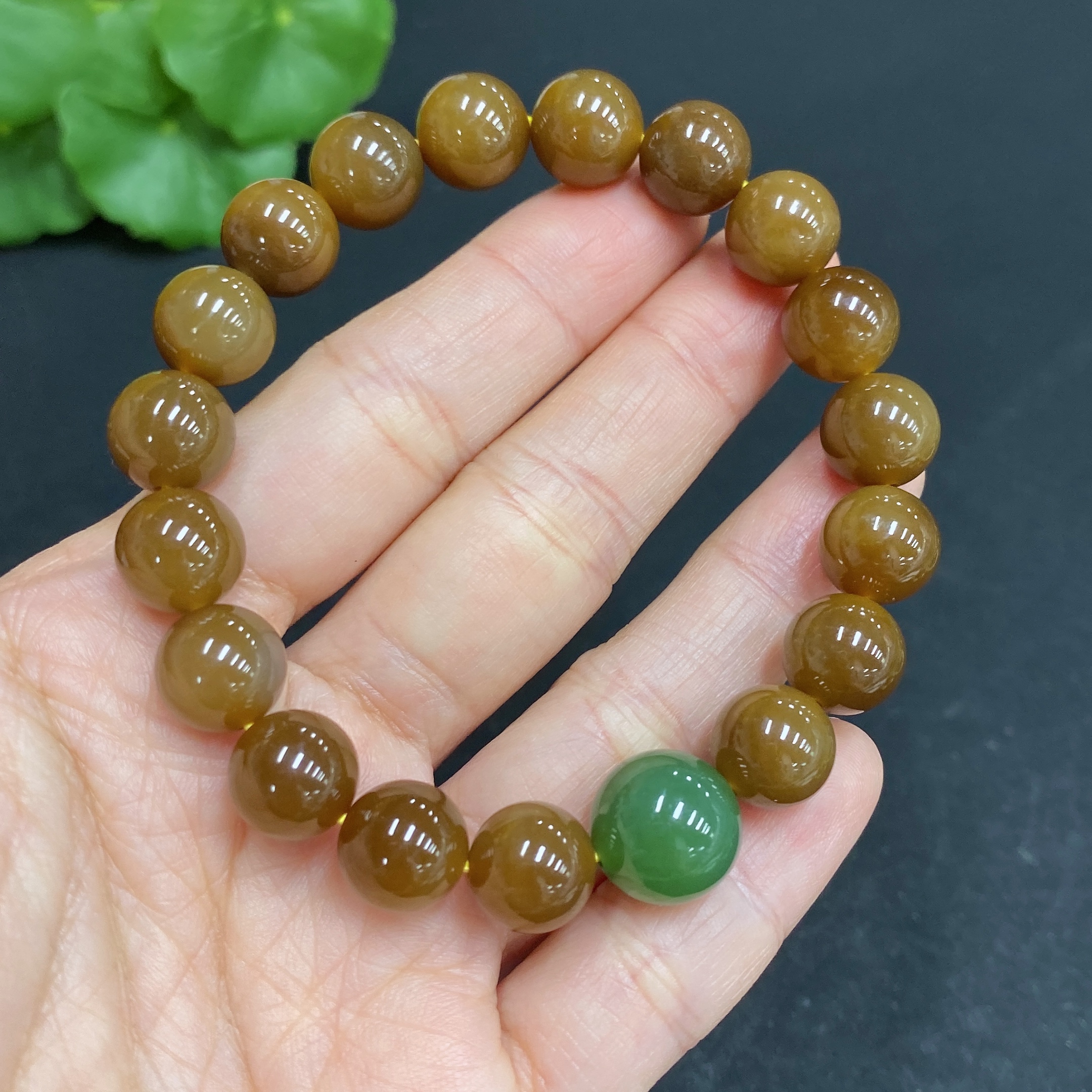 H29328062 Hetian Jade Bracelet, Approx. 9.8mm, Total Weight Approx. 30.2g