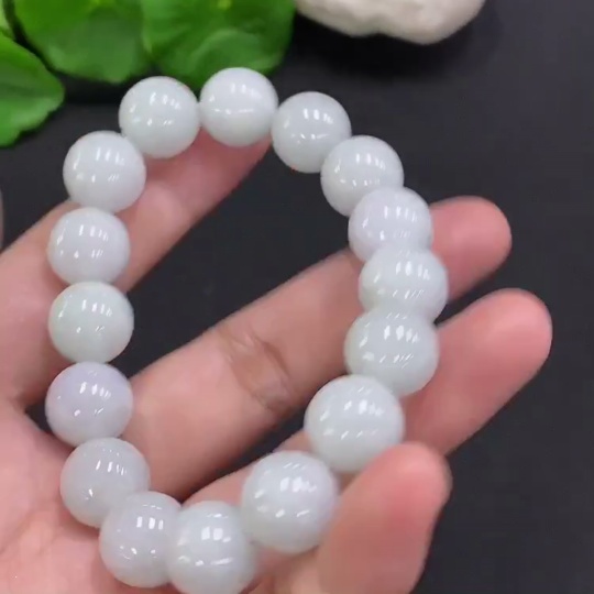 F34962497 Jadeite Bracelet Total Weight Approx. 52.6g Size 12.4mm