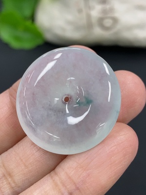 F42952780 翡翠平安扣挂件 货品总重约7.19g