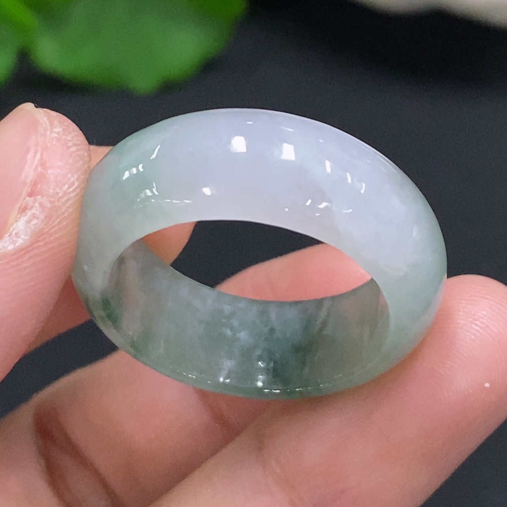 F35107037 Jadeite Ring Size 27 Total Weight Approx. 8g
