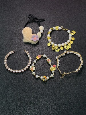 C34038576 Pearl Jewelry Non-Gold Total Weight Approx. 58.9g Including Rope Sell as a Lot