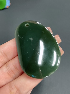 H21432031 Hetian Jade Pendant Plain Pendant Total Weight about 30.7g