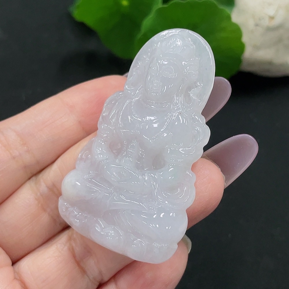 F35129753 Jadeite Tara Pendant, Total Weight Approx. 23.8g