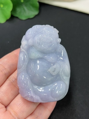 F41941954 翡翠笑佛挂件 货品总重约78.9g