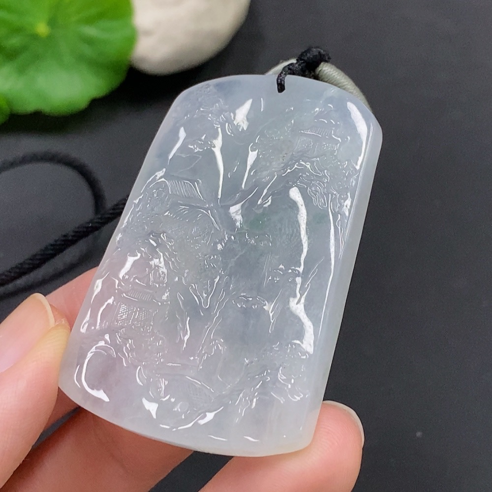 F22491224 JadeiteLandscape Pendant Total Weight 30.807g