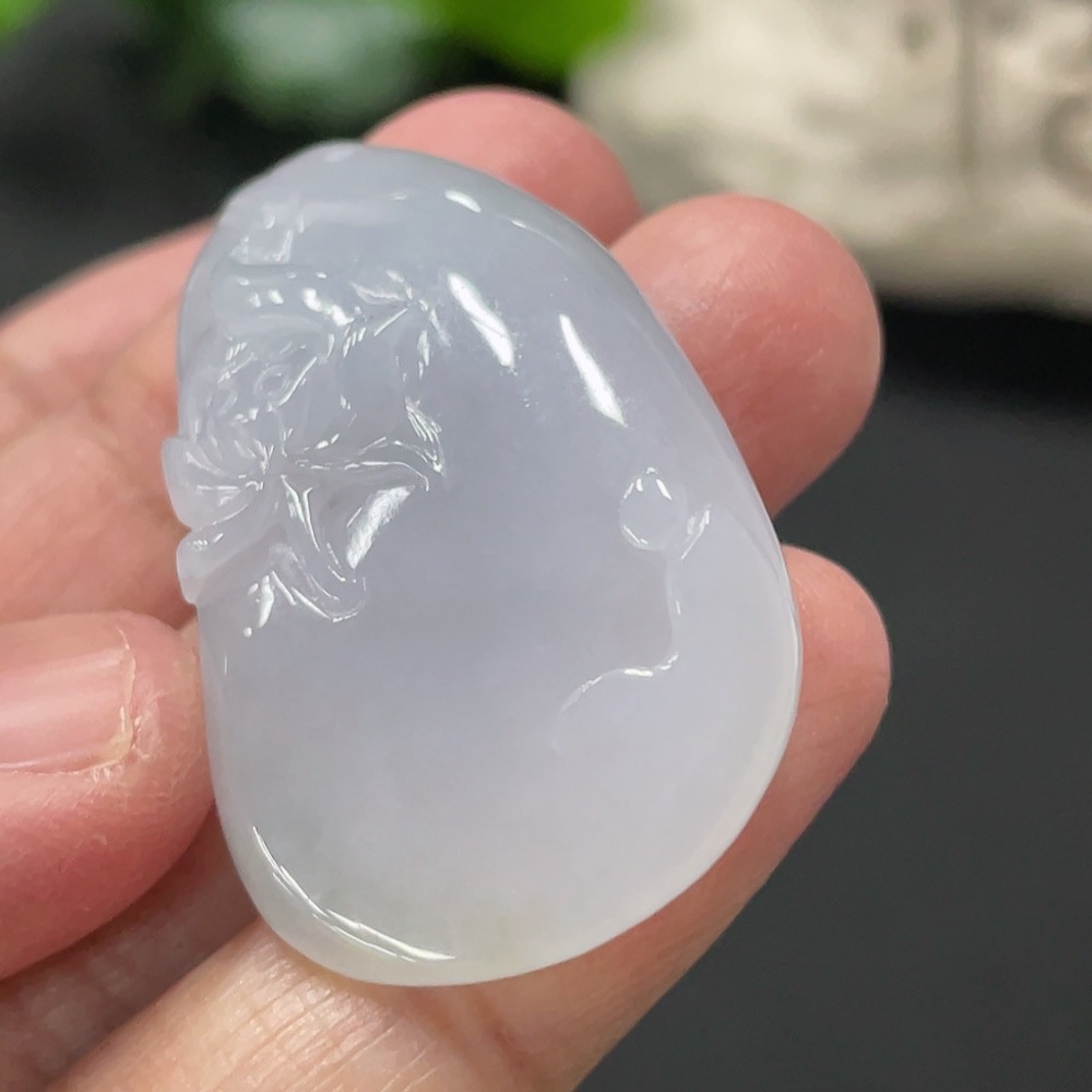 F35109376 Jadeite Enlightenment Pendant, Total Weight Approx. 13.4g