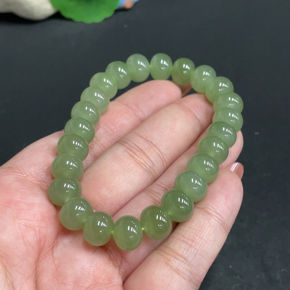 H34005695 Hetian Jade Bracelet, Approx. 9.3mm, Total Weight Approx. 31.3g