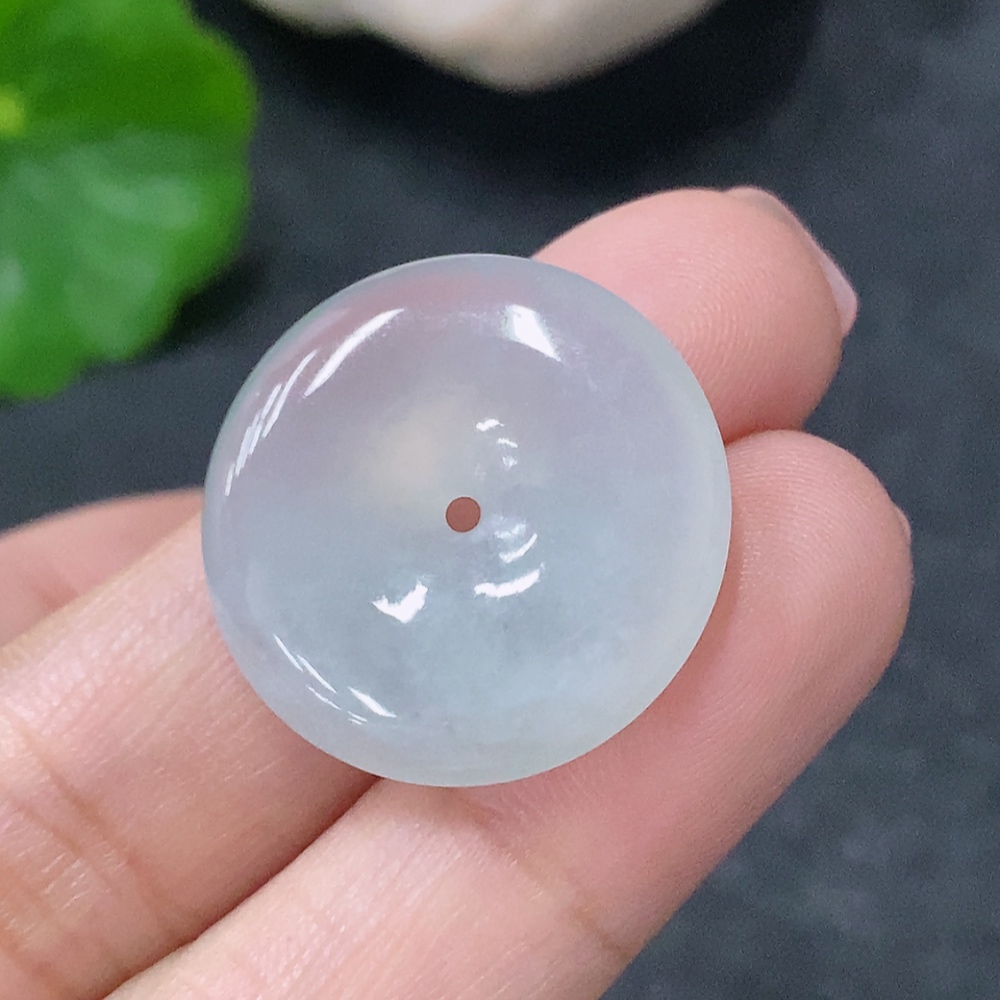 F34976382 Jadeite Pendant Peace Ring, Total Weight Approx. 4.63g