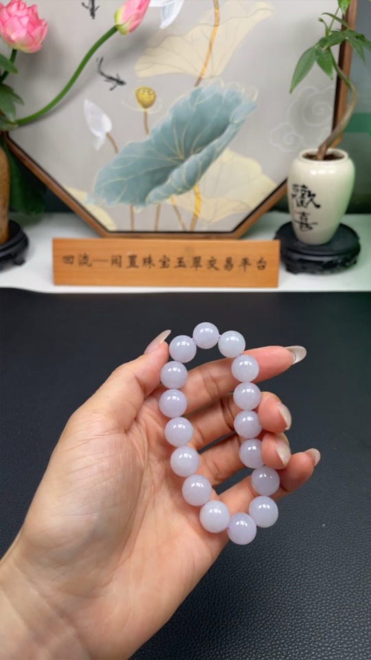 F31647791 Jadeite Beaded Necklace Approx. 12mm Total Weight About 49.7g