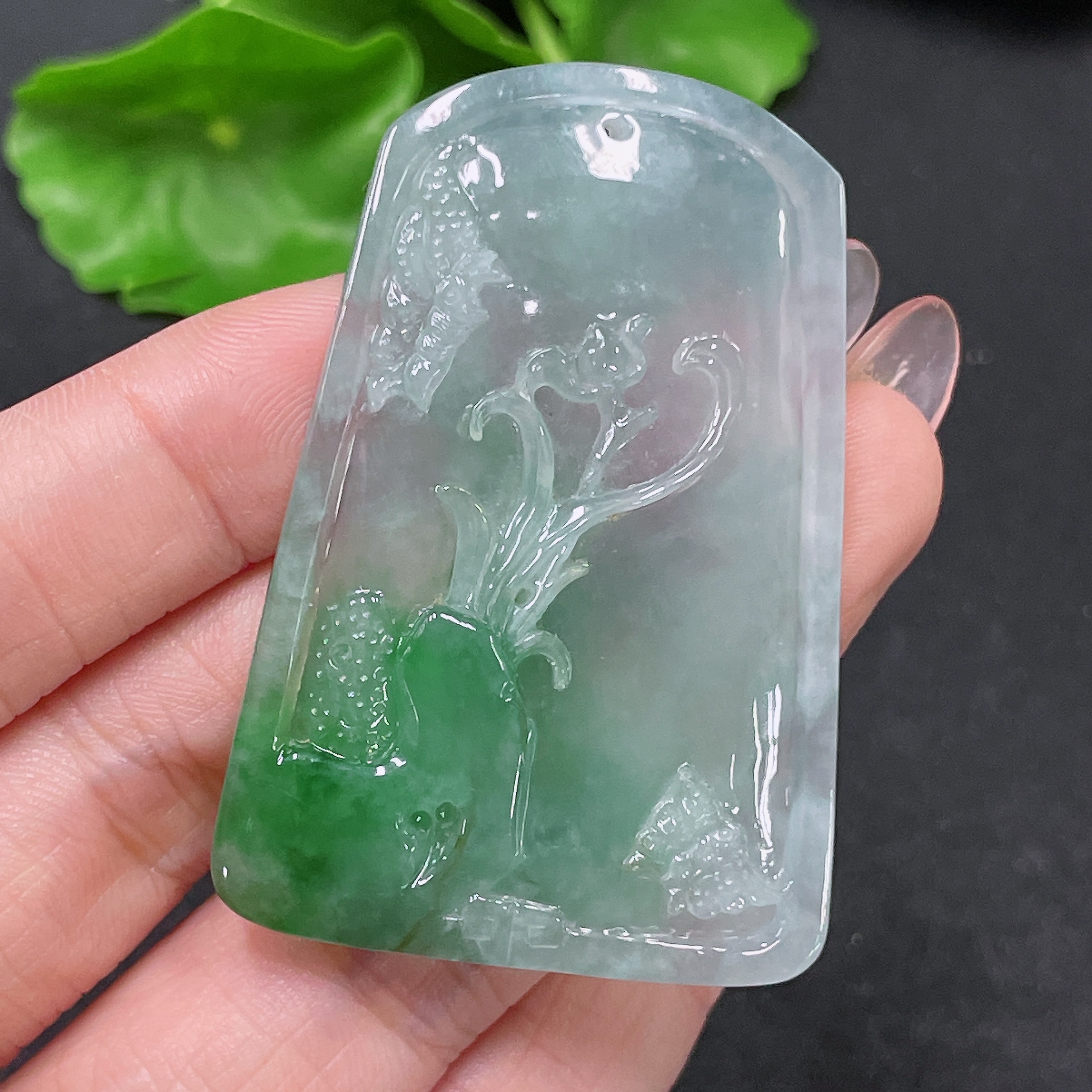 F34046014 Jadeite Pendant Landscape Total Weight Approx. 23.08g