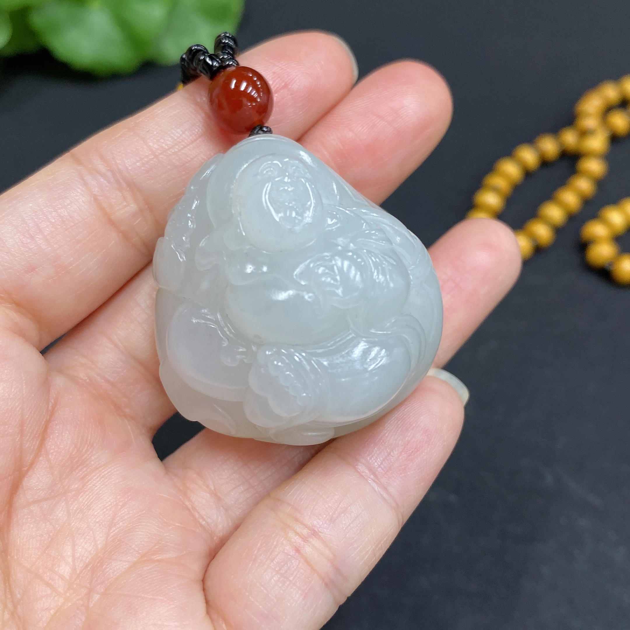 H34015623 Hetian Jade Pendant Buddha