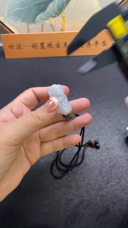 F33882651 Jadeite Pixiu Pendant Total Weight Including Rope Approx. 25g