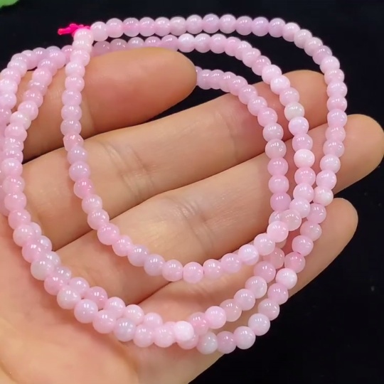 F34025357 Jadeite Bead Necklace Approximately 3.6mm Bead Size Total Weight About 15.19g