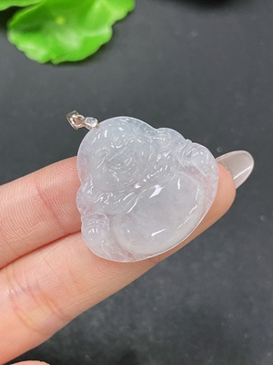 F35104493 Jadeite Buddha Pendant Non-Gold Total Weight Approx. 6.83g