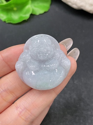 F35157802 翡翠挂件 佛公 货品总重约19.7g