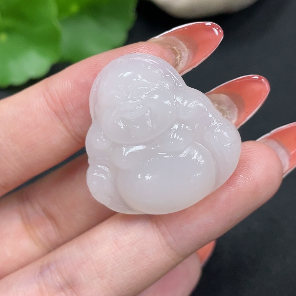 H34027046 Hetian Jade Pendant - Buddha Figure, Total Weight Approx. 8.7g