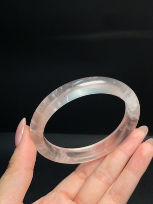 C33890290 Crystal Bracelet with Visible Organic Matter, Total Weight Approx. 49.40g, Size 62.7