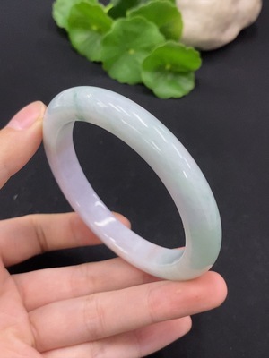 F33927281 Jadeite Round Bangle Size 58.1 Total Weight Approx. 54.17g