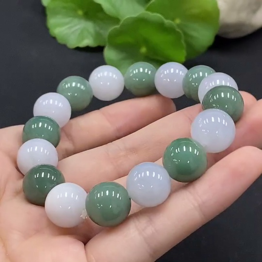 F35115636 Jadeite Bracelet 12.3mm Approx. Total Weight Approx. 52.44g