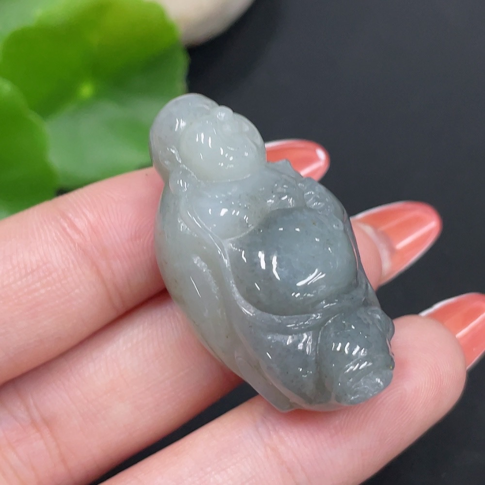 H34026259 Hetian Jade Pendant Buddha Total Weight Approx. 18.3g