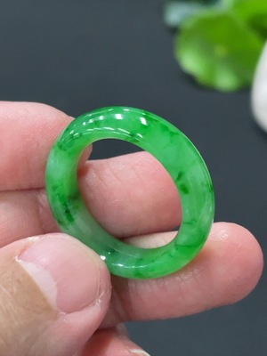F29432132 Jadeite Ring Size 18 Total Weight Approx. 4.8g with Other Mineral Components