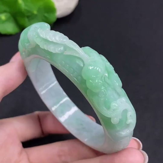F34962595 Jadeite Round Bracelet Total Weight Approx. 78.5g Size 57