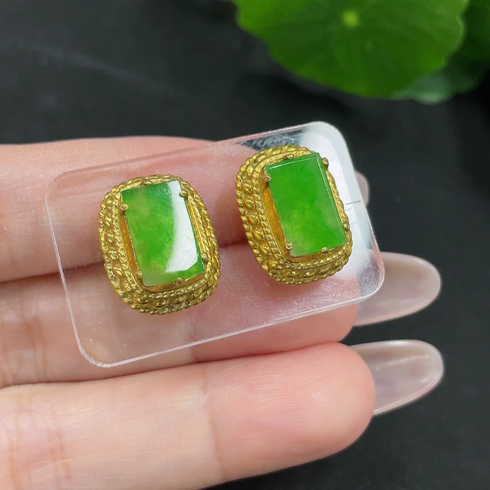 F35082067 Jadeite Inlaid Pieces Sell as a Lot (Non-Gold Inlaid)