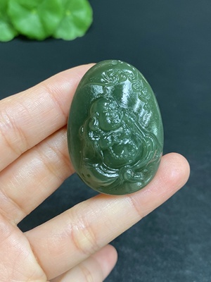 H32704063 Hetian Jade Pendant - Buddha, Total Weight Approx. 22.6g