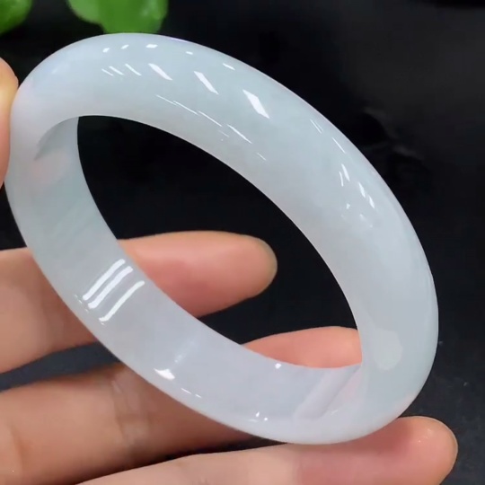 F28206470 Jadeite Round Bangle, Total Weight Approx. 57.49g, Size 57.5