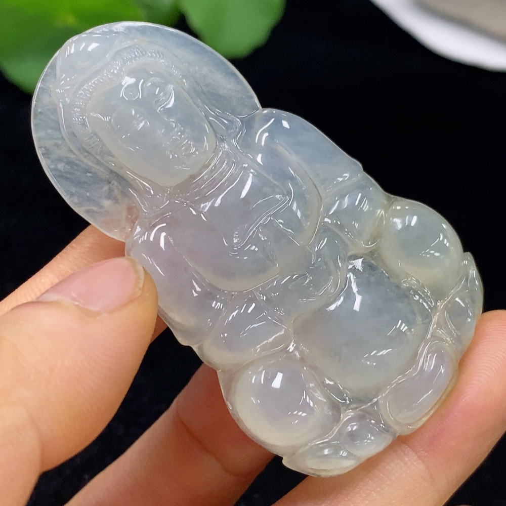 F35136893 Jadeite Pendant Guanyin Total Weight Approx. 23.52g